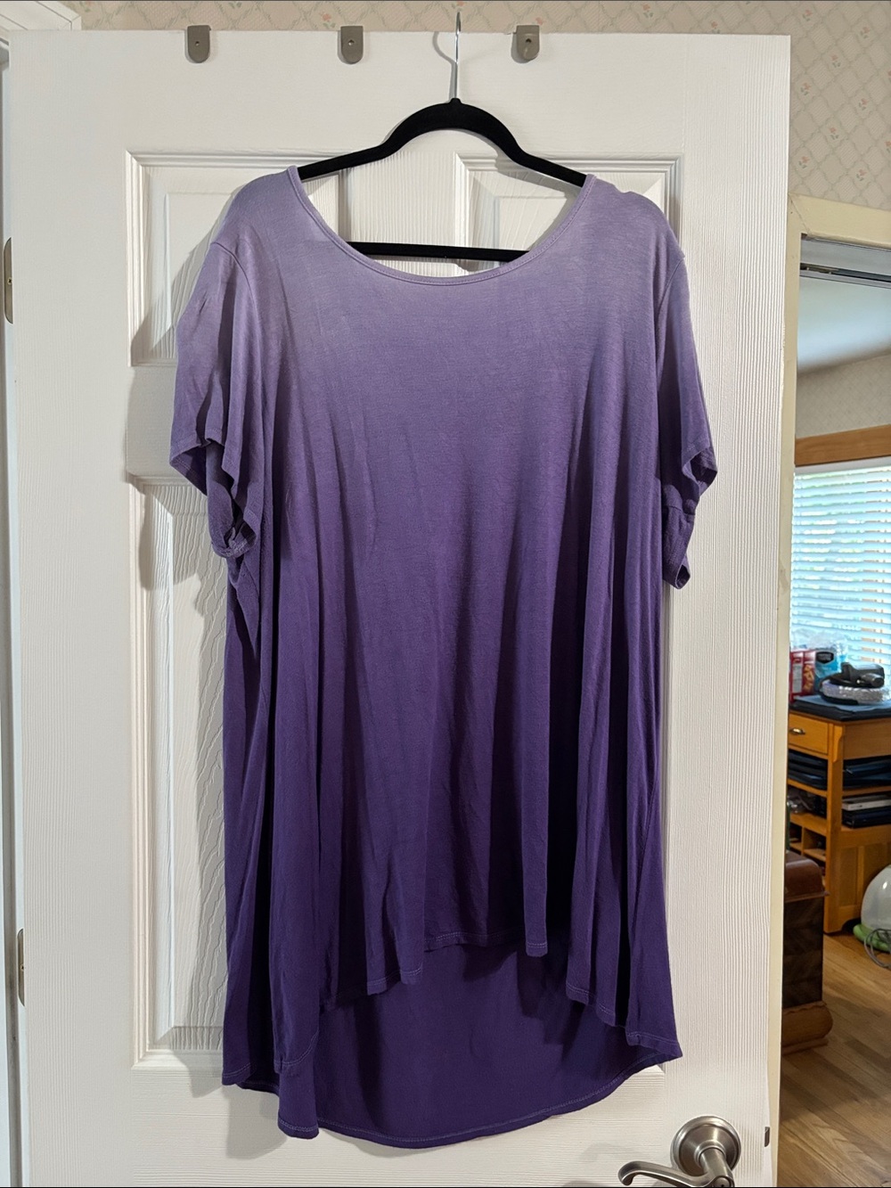 Sunday Purple Ombre Short-Sleeve Tunic size 2x